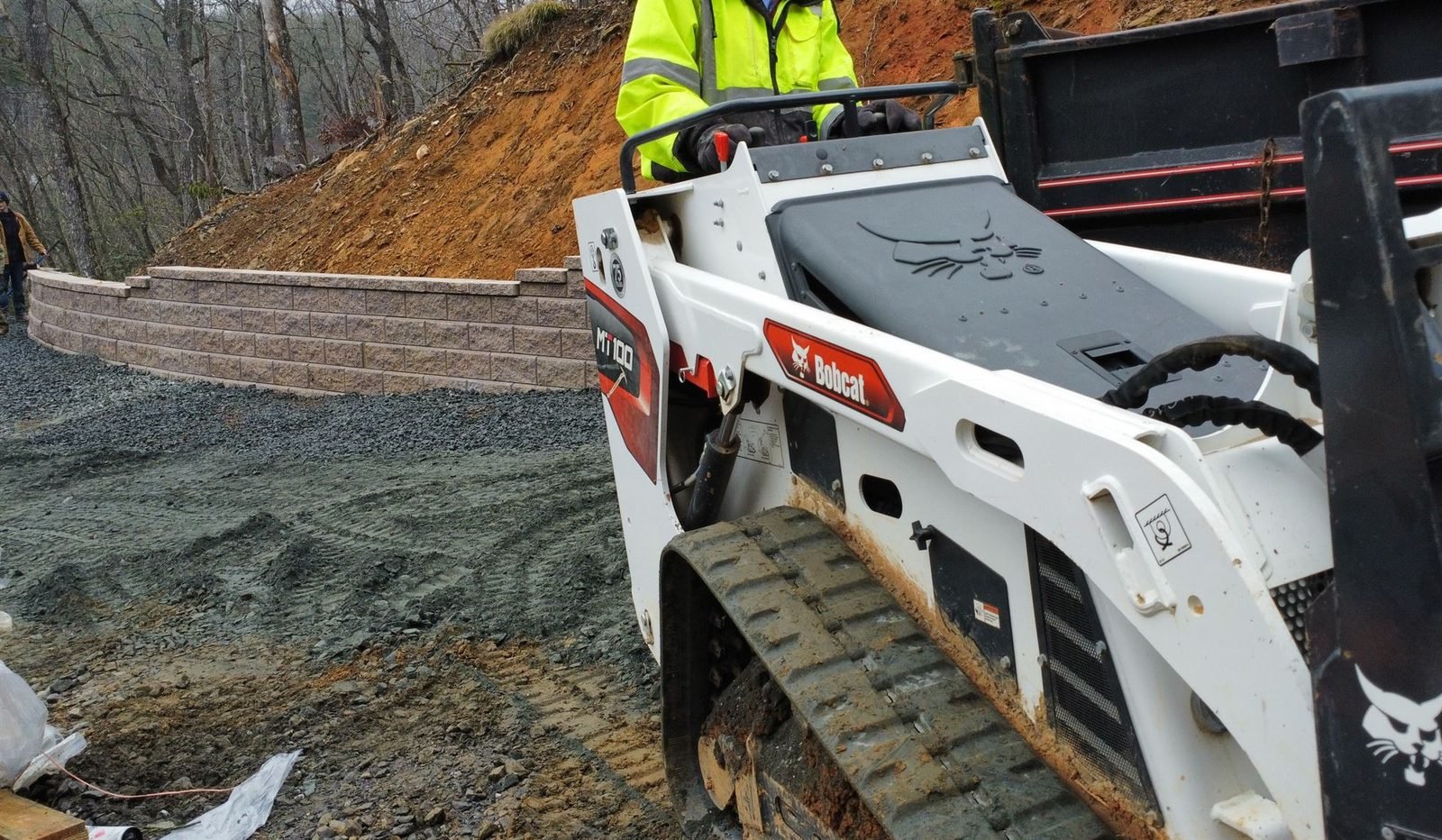 Retaining wall construction requiring a building permit in Western NC