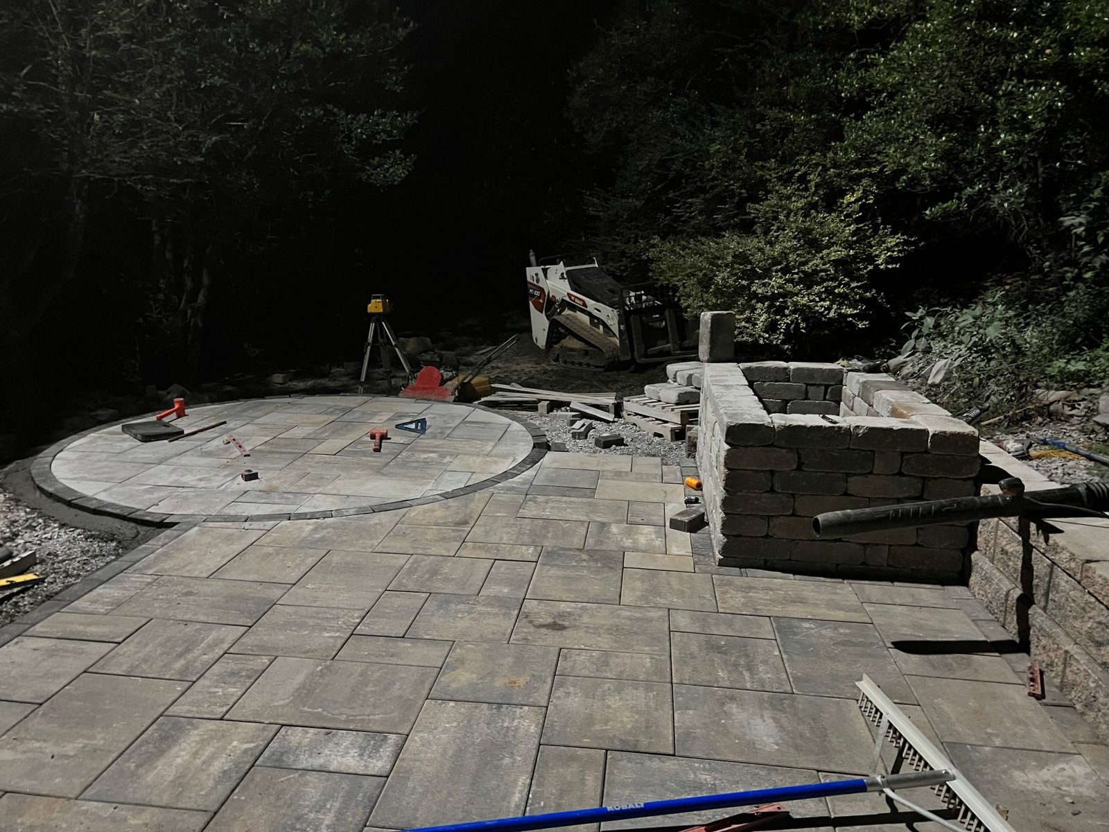 Paver patio vs concrete Western NC