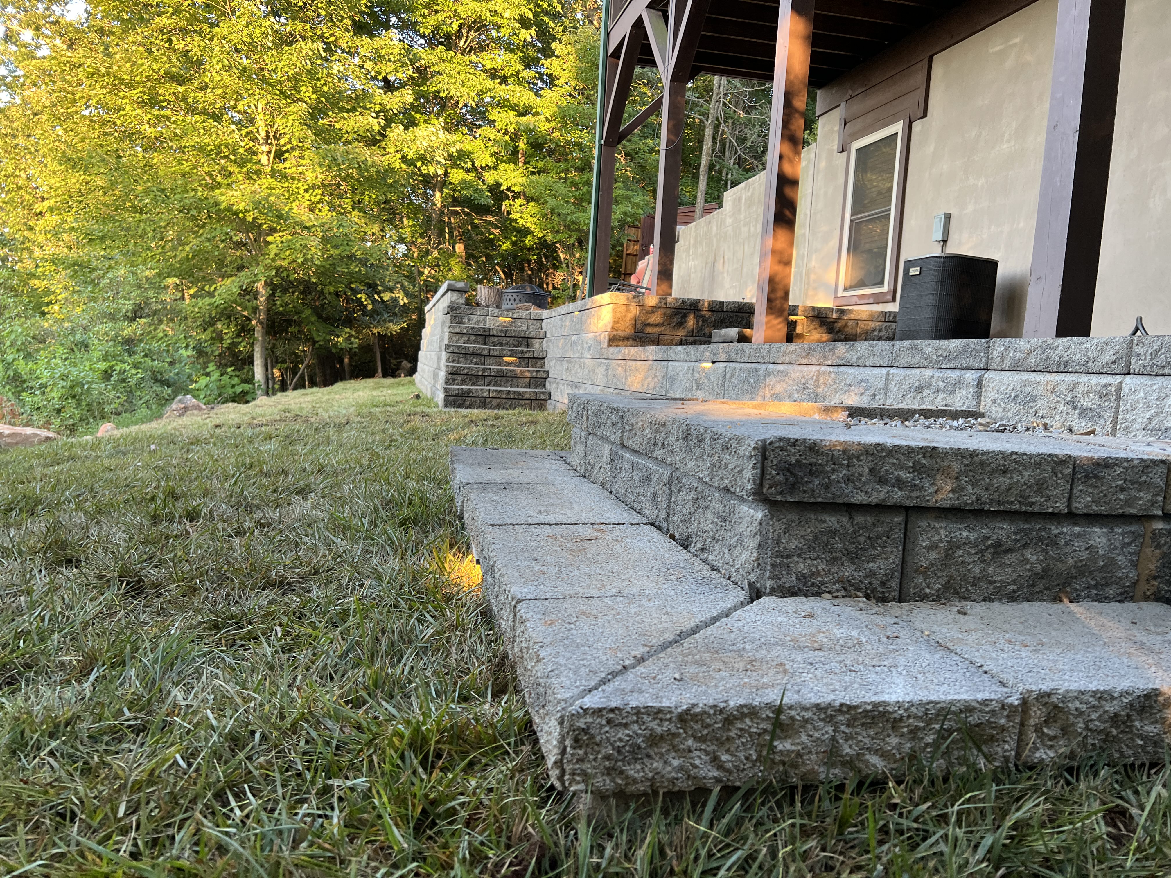 Completed outdoor living space