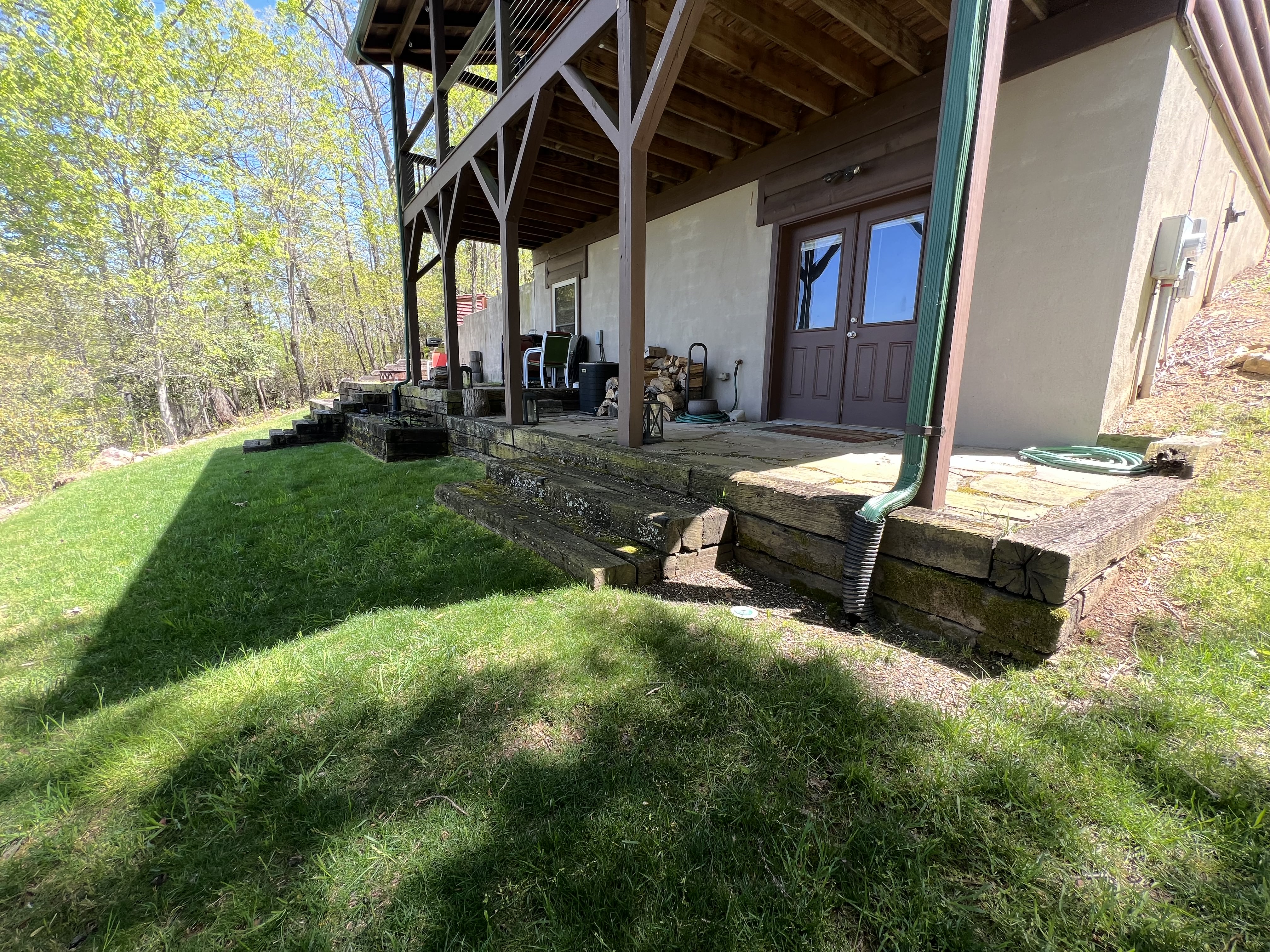 Area before outdoor living installation